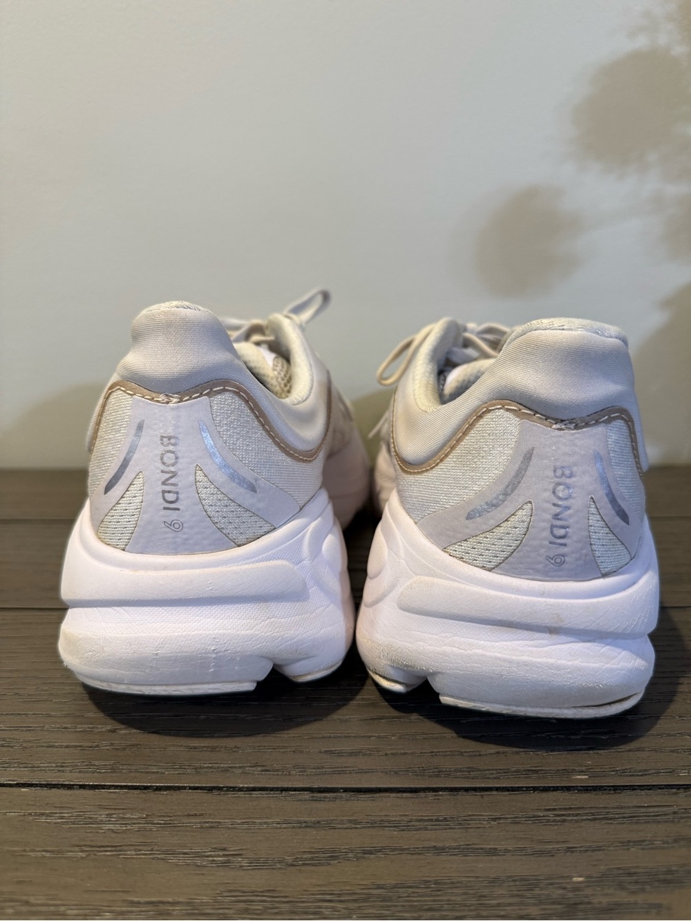 Hoka Women's White/Cream Lightweight Running Shoes - Picture 3 of 6